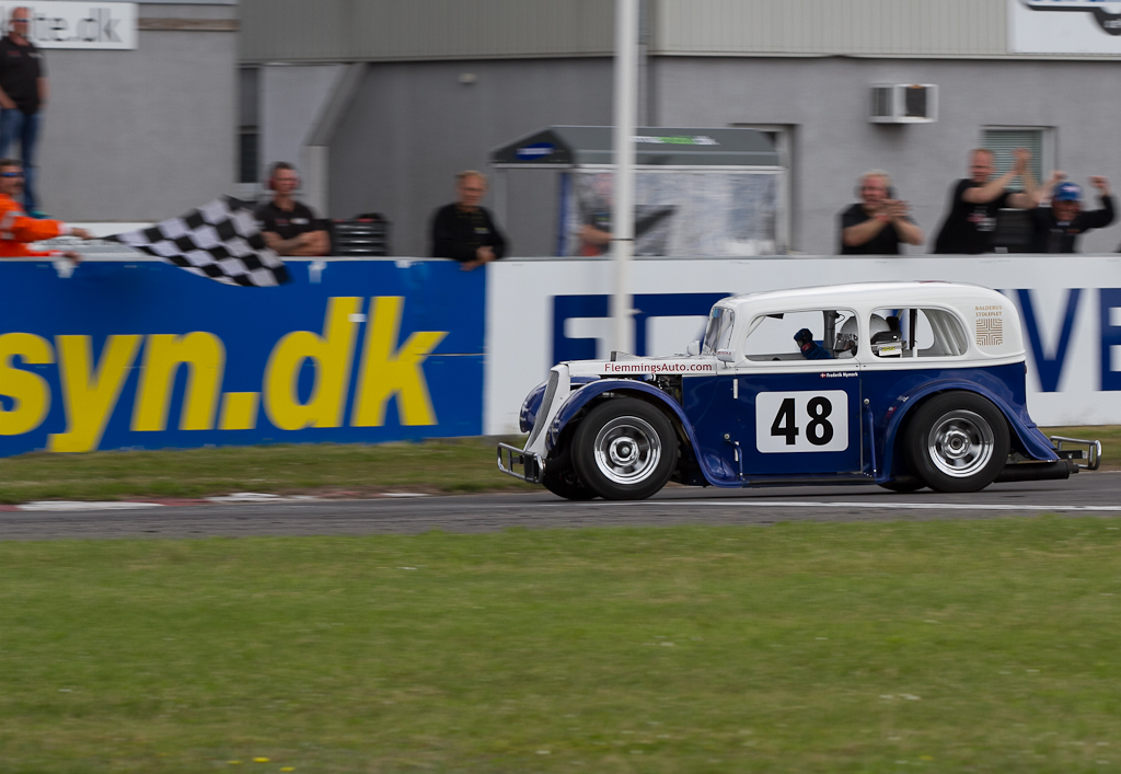 Frederik Nymark tog sin første sejr sidst på Padborg Park.
(Foto: Motorsporten.dk)